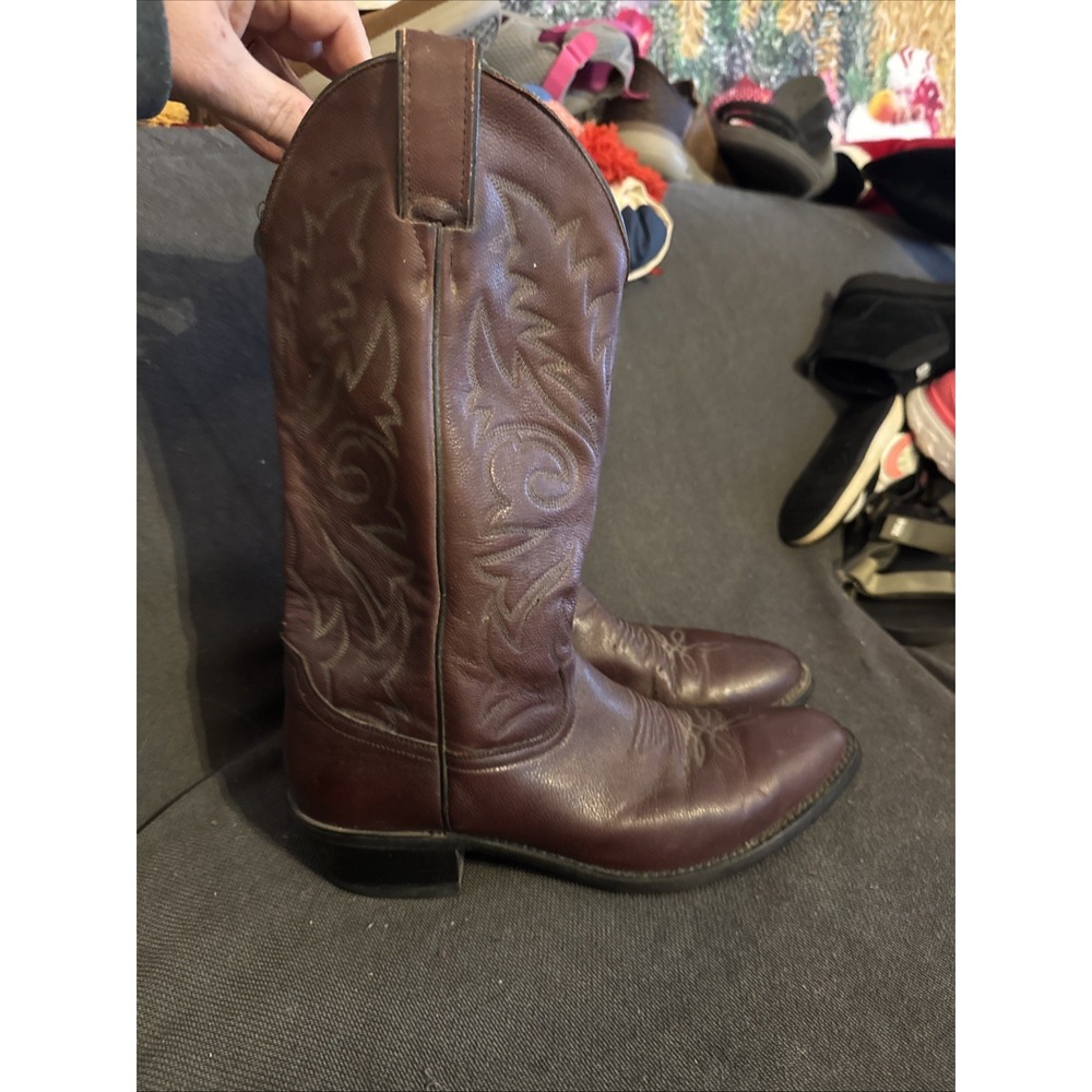 Justin Vintage Western Cowboy Boots‎ Men's Size 9 EE - Picture 2 of 5